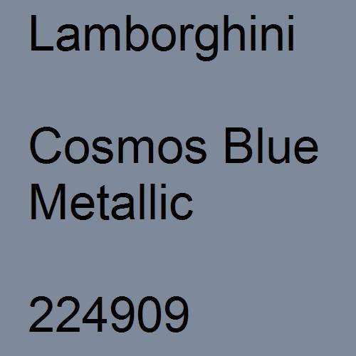 Lamborghini, Cosmos Blue Metallic, 224909.